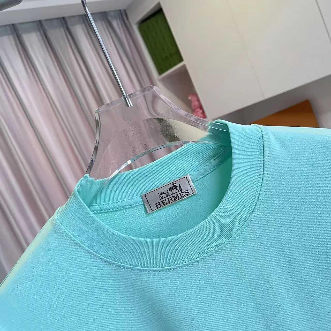 Herme* 2026 New Arrival logo 300g T Same Style Size：S M L XL XXL ：Black White Green Purple